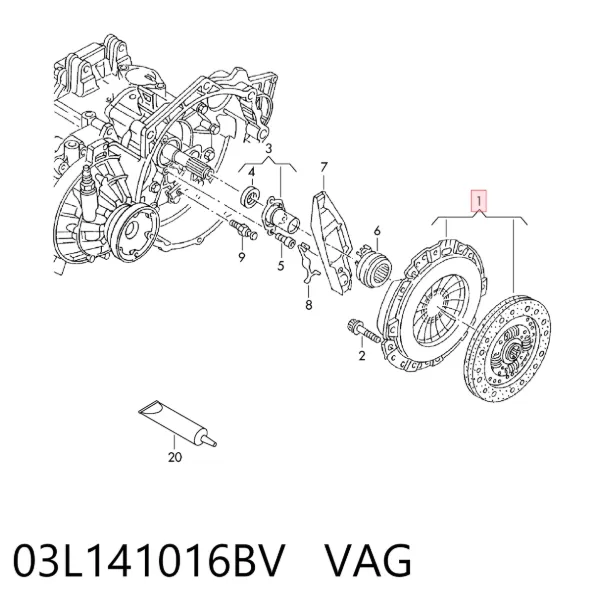 Зчеплення 03L141016BV VAG