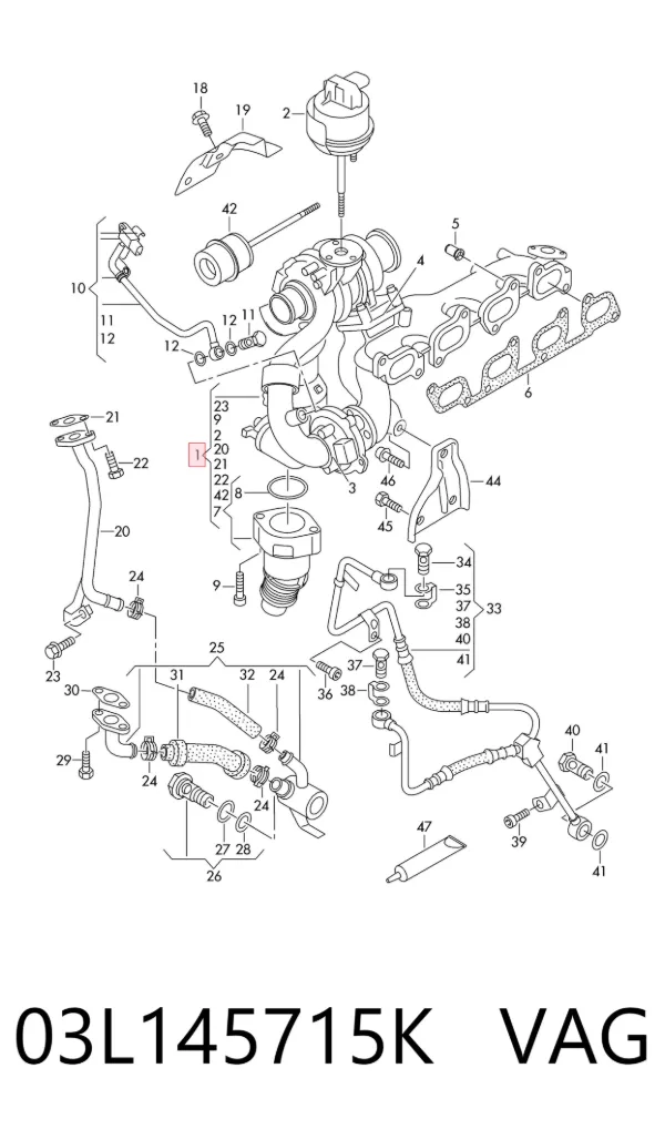 Турбіна 03L145715K VAG
