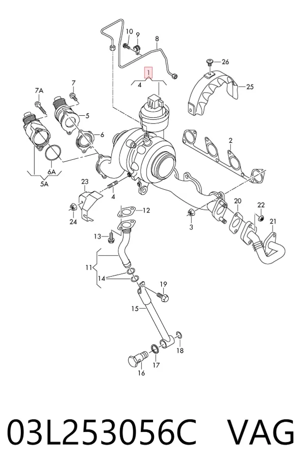 Турбіна 03L253056C VAG
