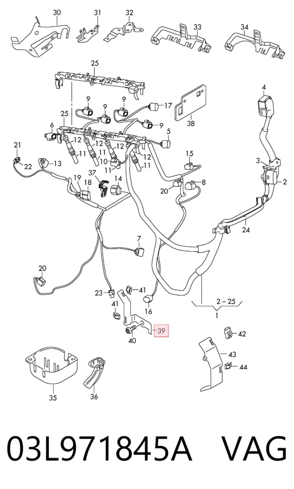 Датчик рівня масла 03L971845A VAG