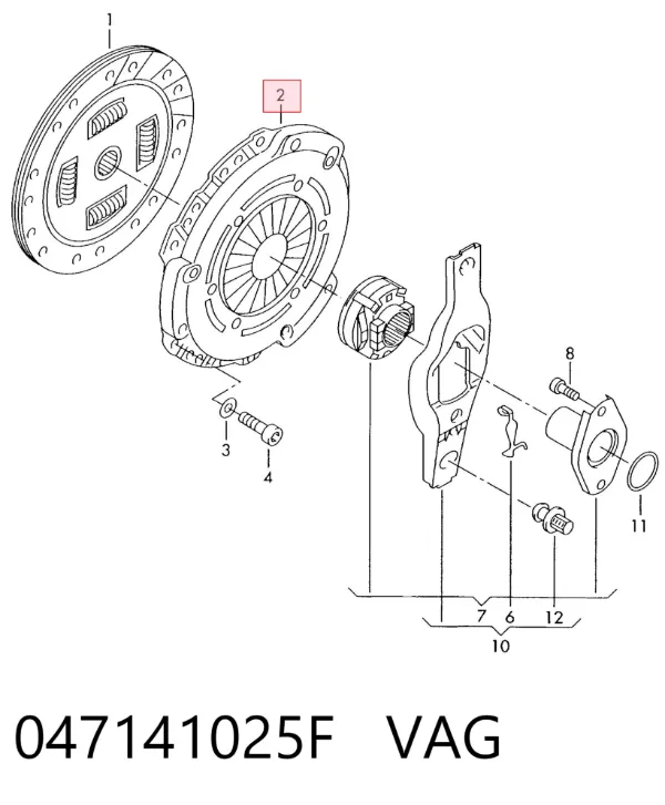 Корзина зчеплення 047141025F VAG