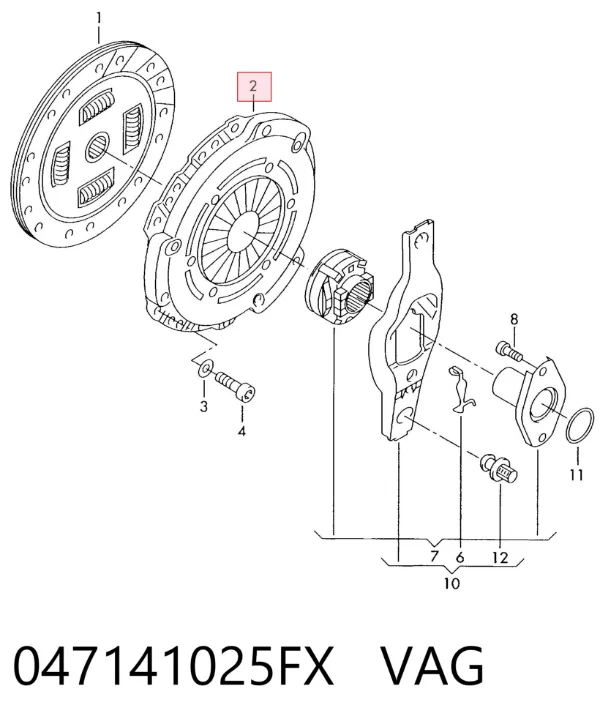 Корзина зчеплення 047141025FX VAG