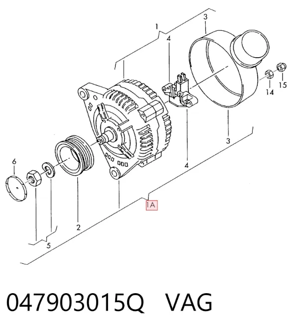 Генератор 047903015Q VAG