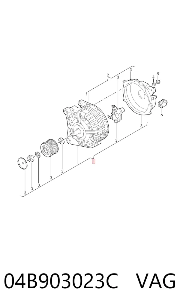 Генератор 04B903023C VAG