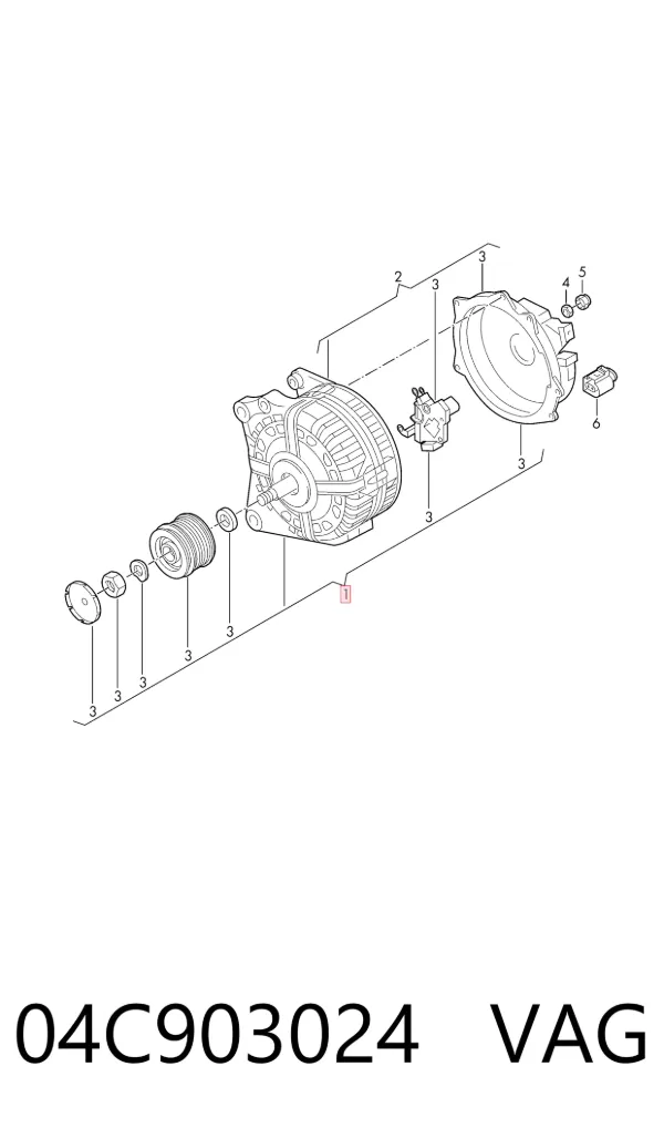 Генератор 04C903024 VAG