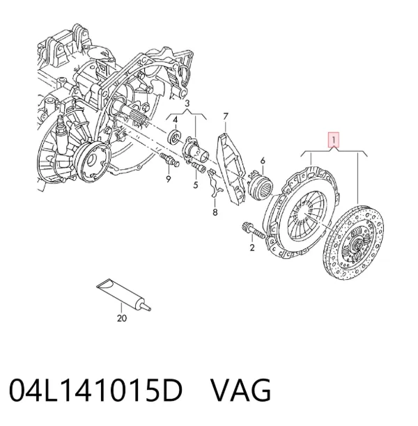 Зчеплення 04L141015D VAG