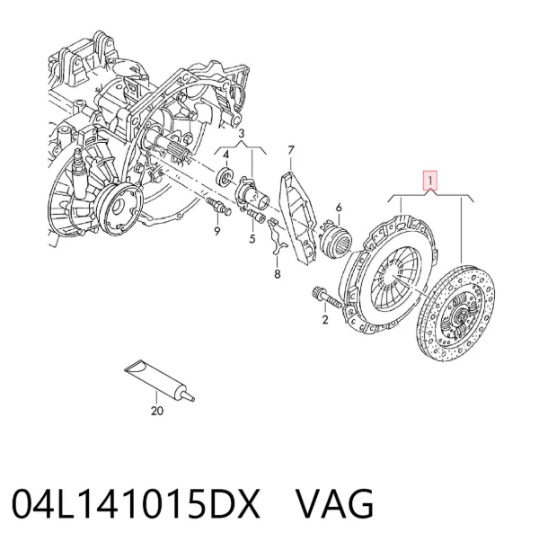 Зчеплення 04L141015DX VAG