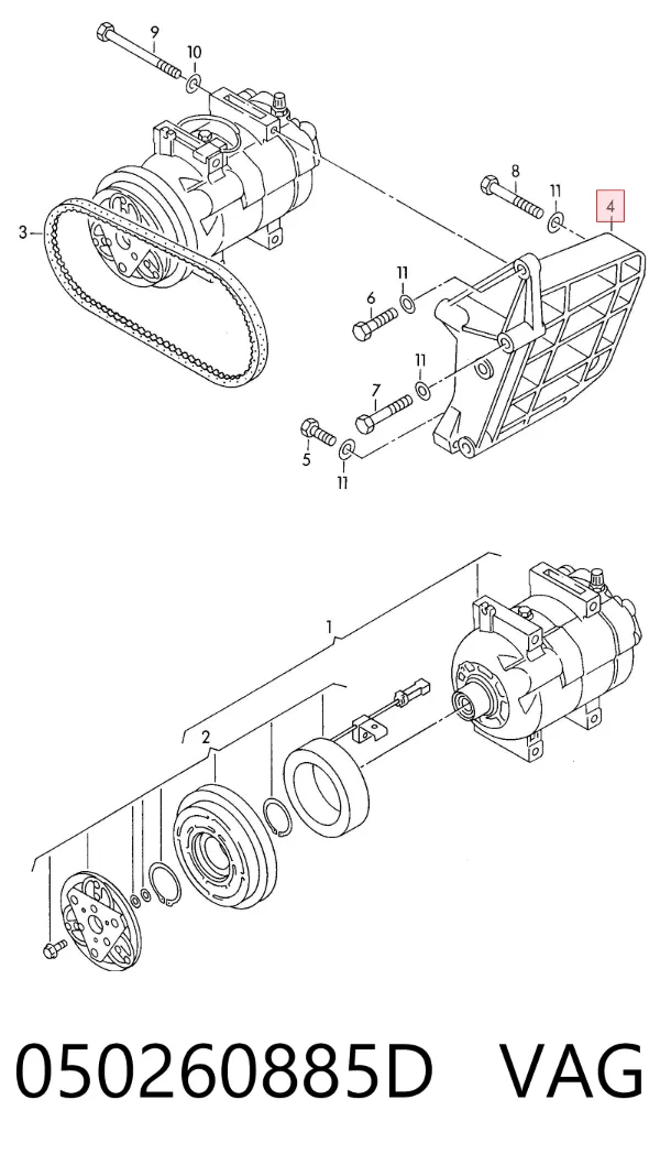  050260885D VAG