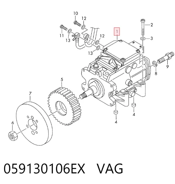 Паливний насос високого тиску 059130106EX VAG