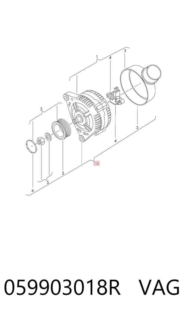 Генератор 059903018R VAG