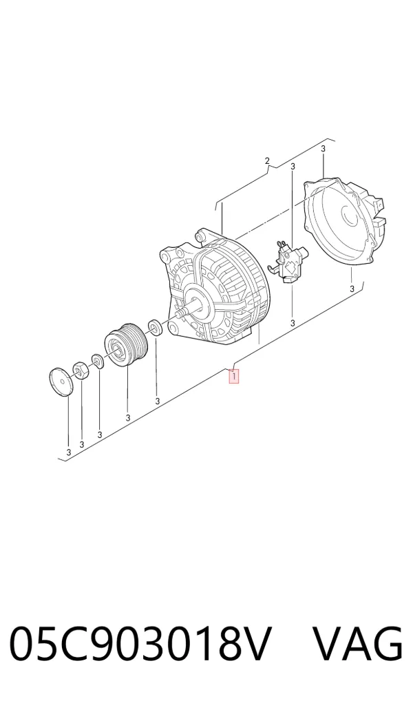 Генератор 05C903018V VAG