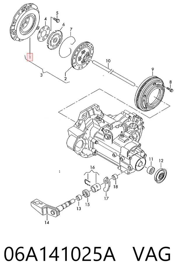 Корзина зчеплення 06A141025A VAG