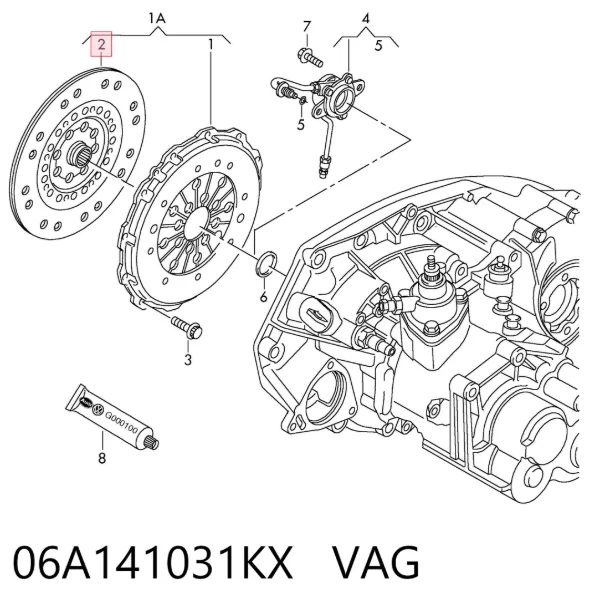 Диск зчеплення 06A141031KX VAG