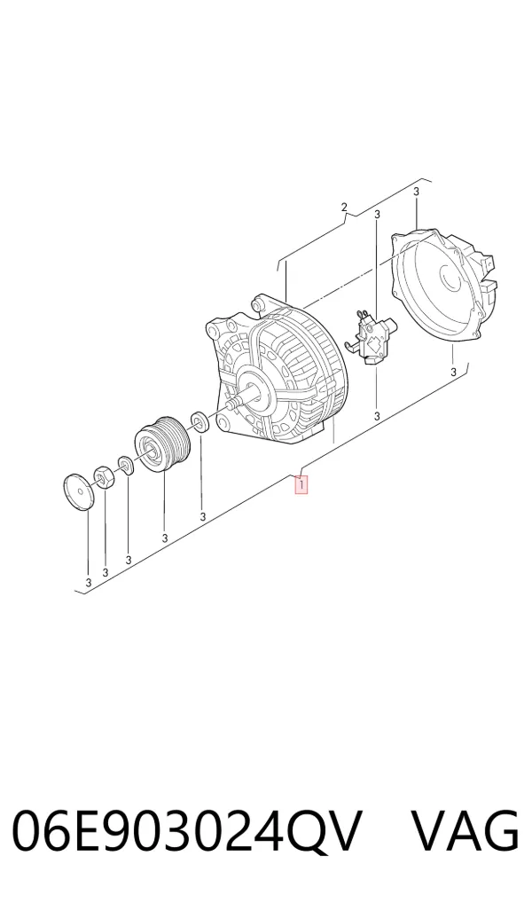 Генератор 06E903024QV VAG