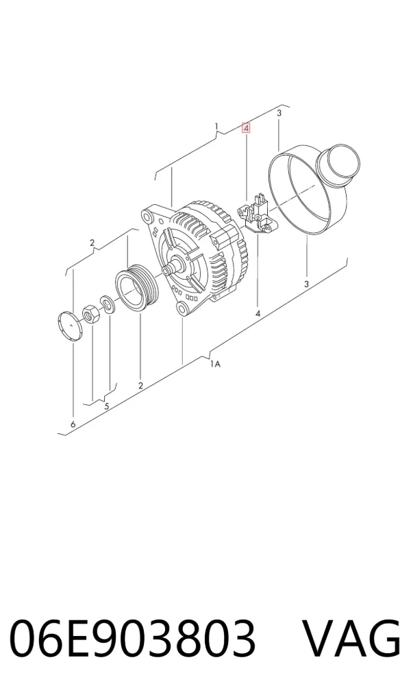 Реле генератора 06E903803 VAG