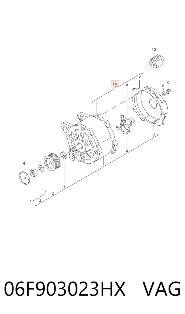 Генератор 06F903023HX VAG