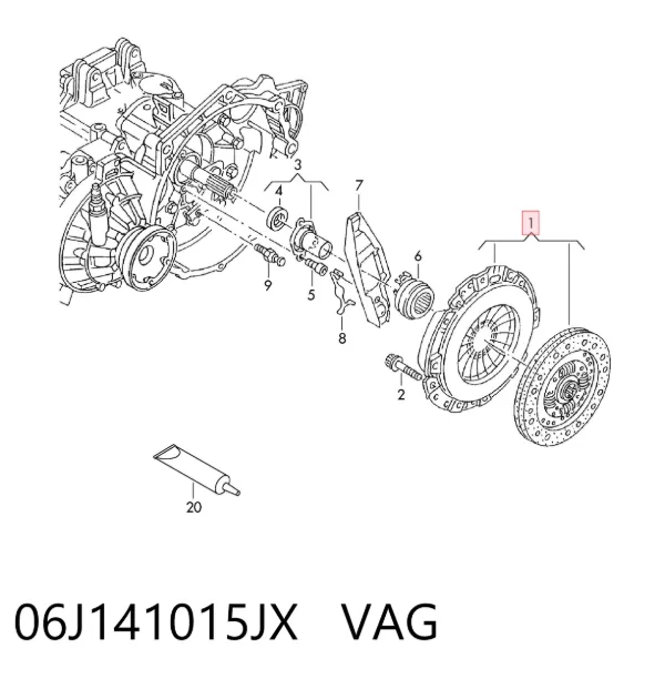 Зчеплення 06J141015JX VAG