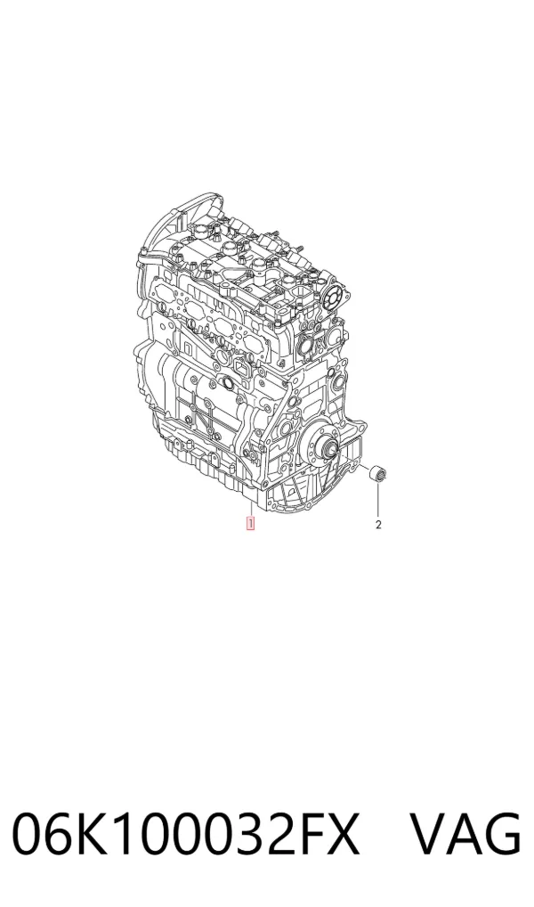 Двигун 06K100032FX VAG