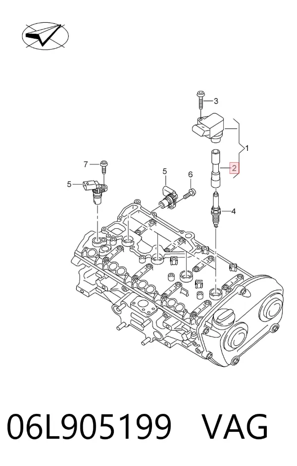 Котушка запалювання 06L905199 VAG