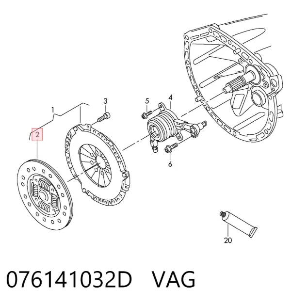 Диск зчеплення 076141032D VAG