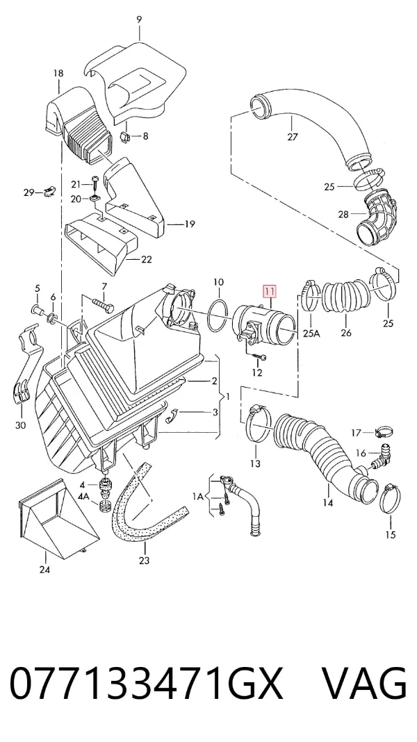 ДМРВ 077133471GX VAG