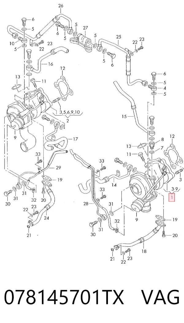 Турбіна 53039700069 Borg-Warner