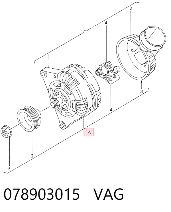 Генератор 078903015 VAG