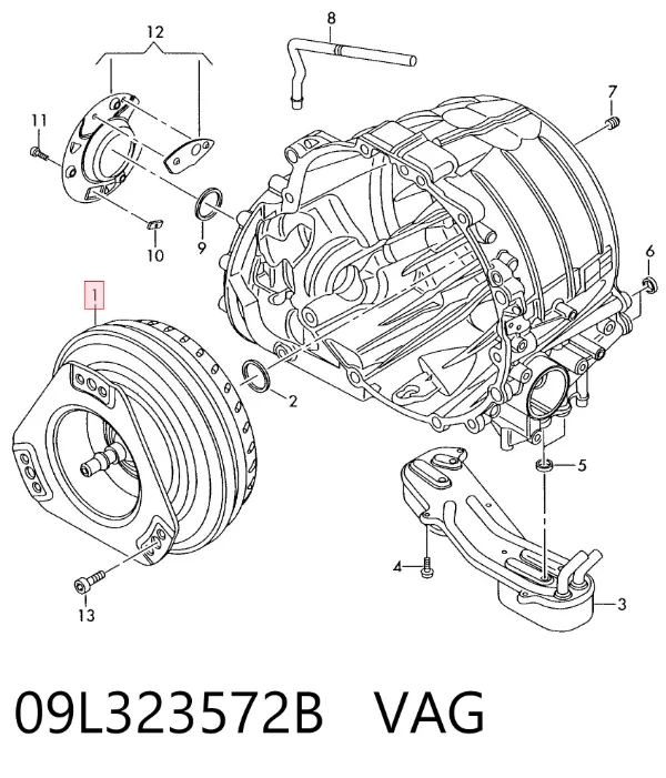 Гідротрансформатор АКПП 09L323572B VAG
