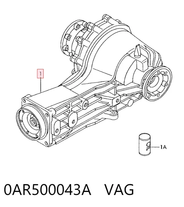 Міст задній в зборі 0AR500043A VAG