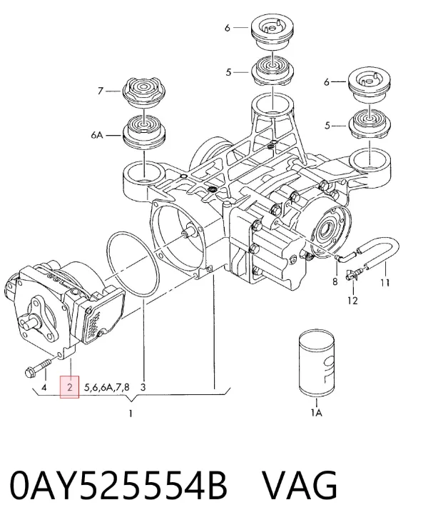 Муфта Haldex 0AY525554B VAG