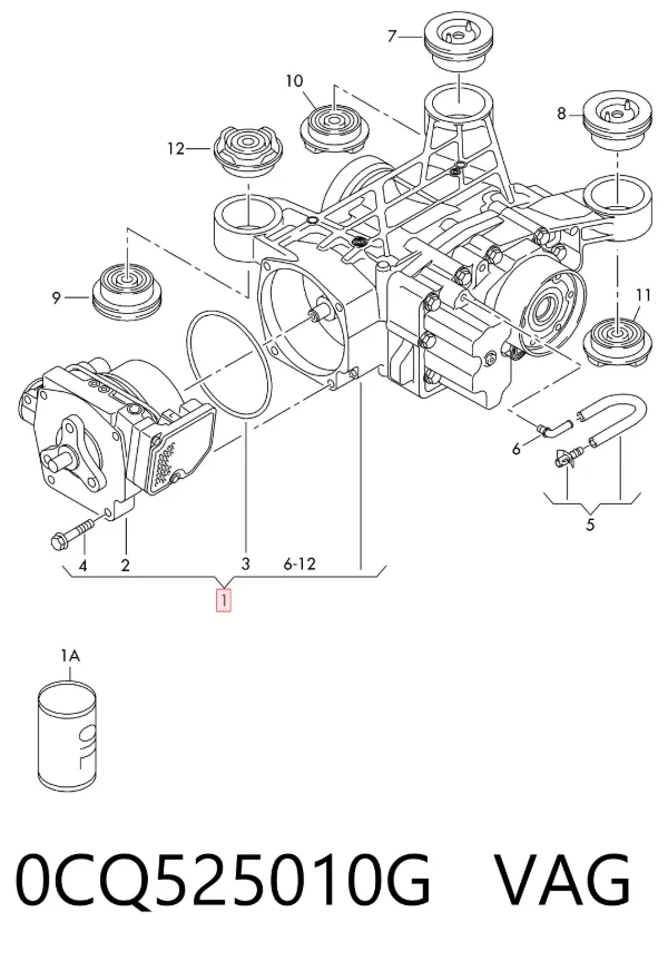 Задній редуктор 0CQ525010G VAG