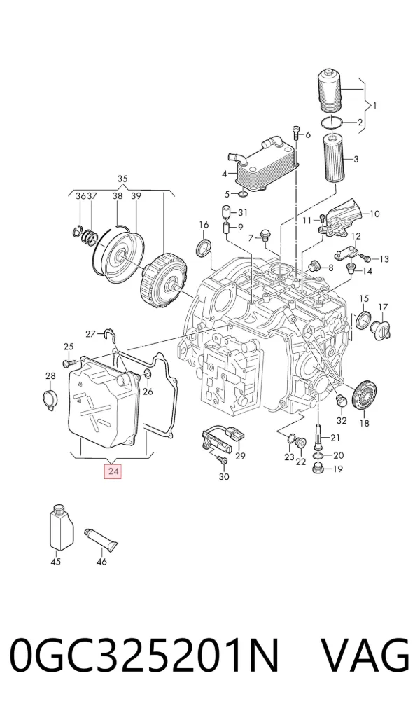 Піддон АКПП 0GC325201N VAG
