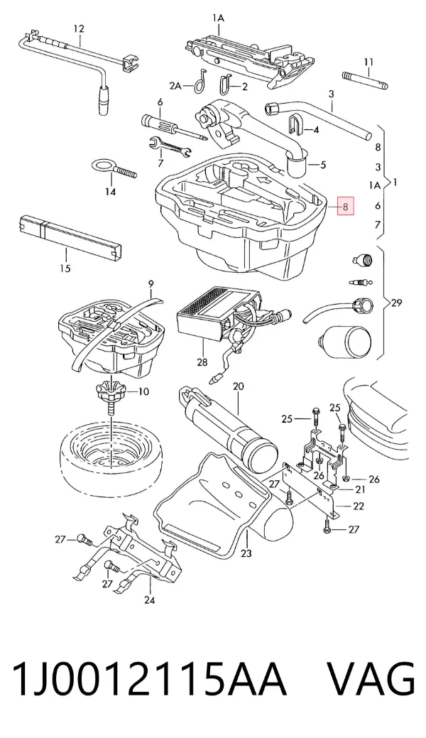  1J0012115AA VAG