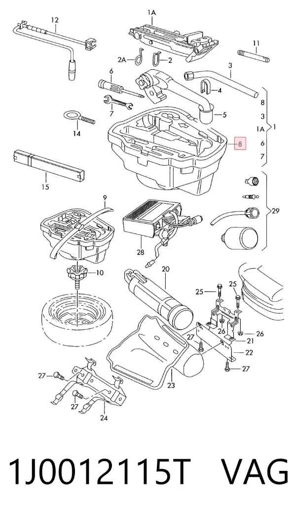  1J0012115T VAG