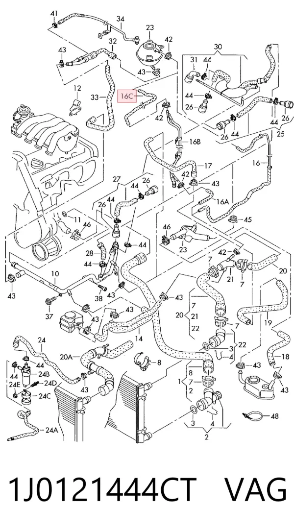 1J0121444CT VAG