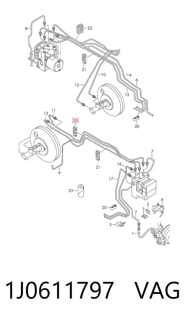  1J0611797 VAG
