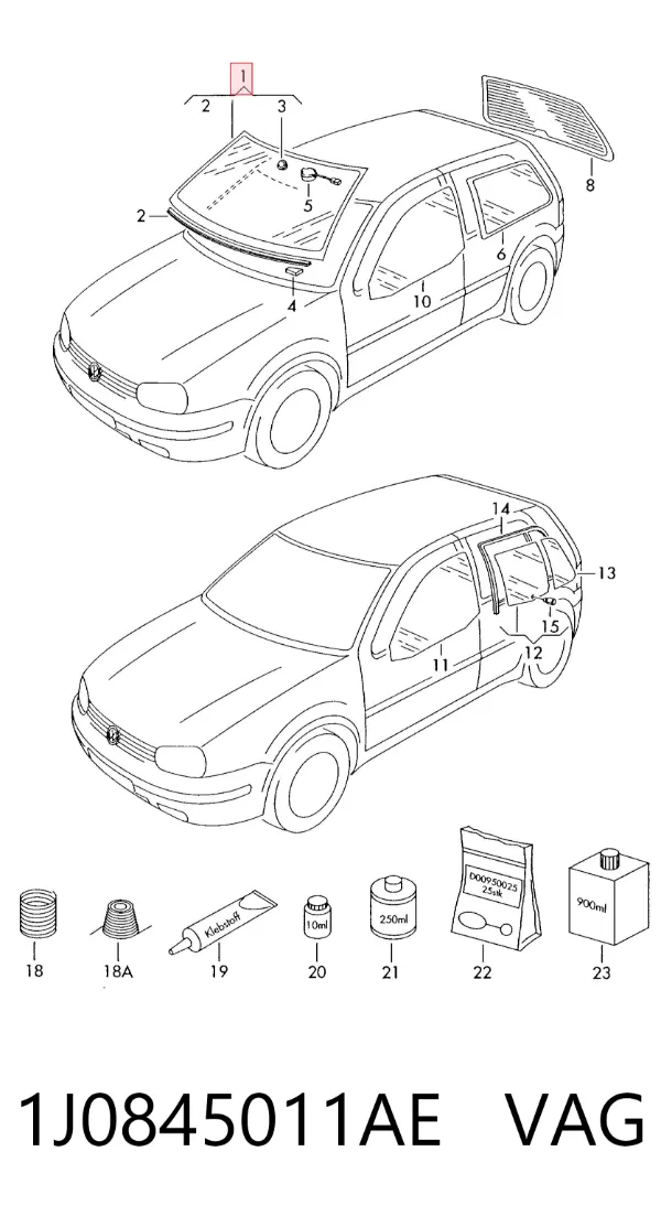 Лобове скло 9543D11 XYG