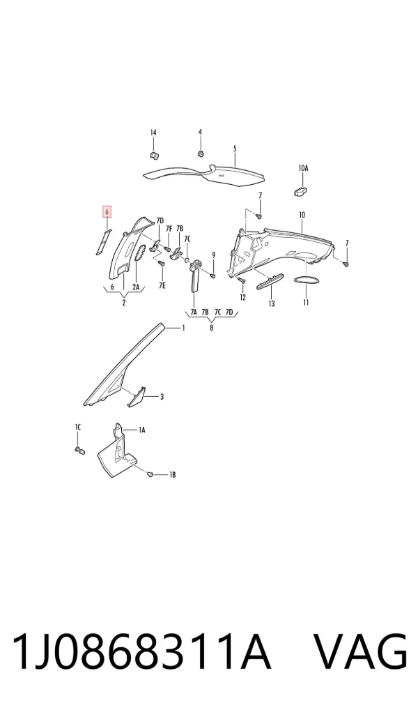  1J0868311A VAG