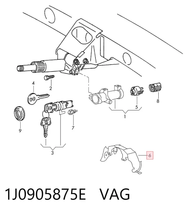  1J0905875E VAG