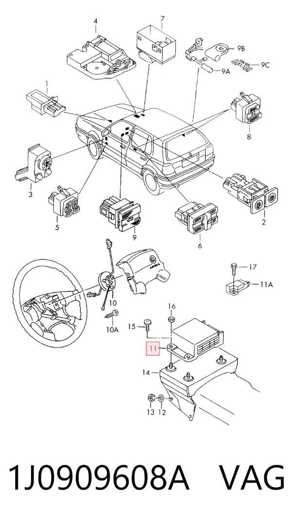  1J0909608A VAG