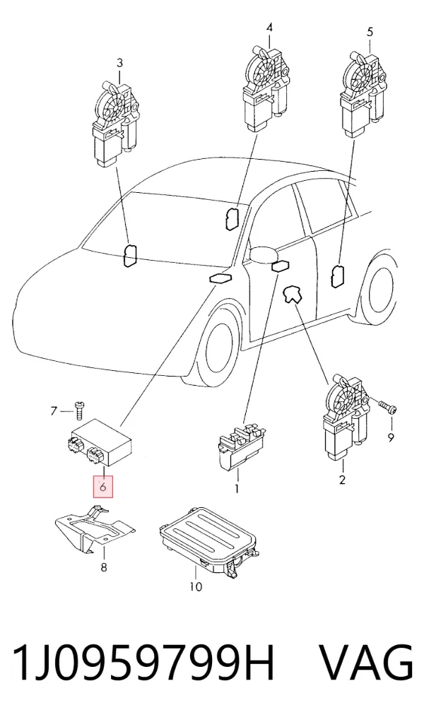 Блок комфорту Volkswagen Beetle 9C1, 1C1, 9G1
