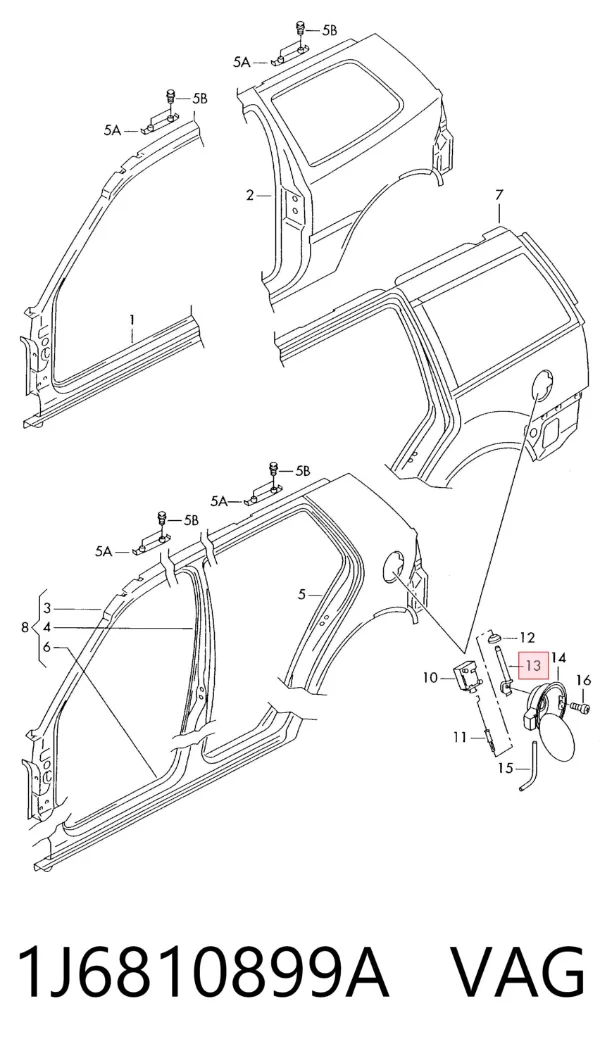Датчик температури салону 1J6810899A VAG