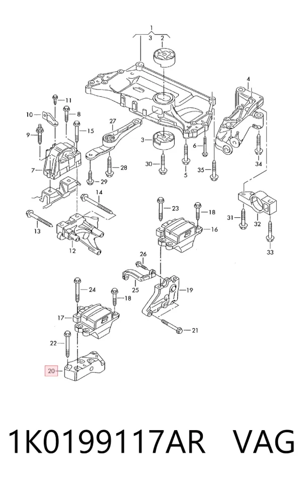  1K0199117AR VAG