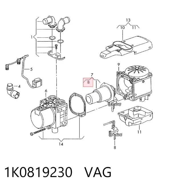 Свічка накалу 1K0819230 VAG