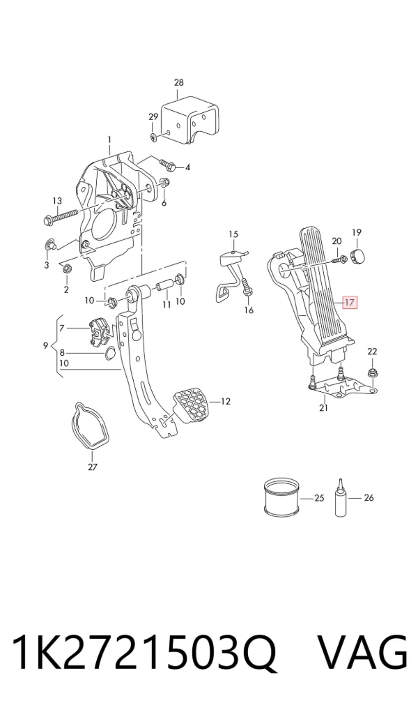 Педаль газу Seat Altea XL