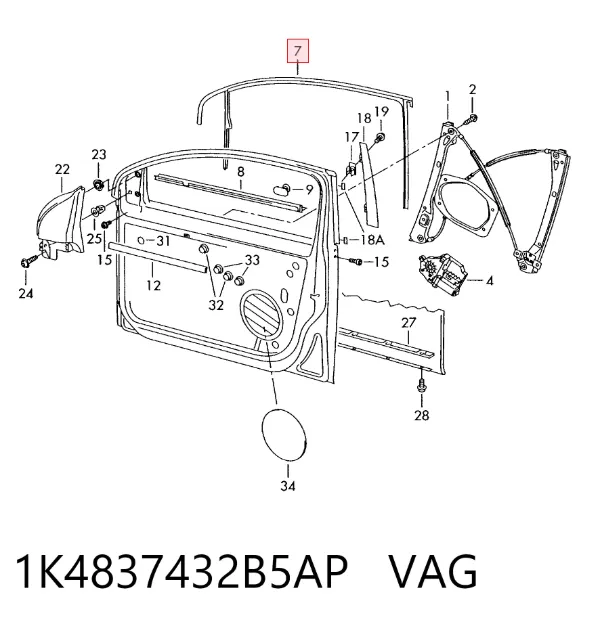  1K4837432B5AP VAG