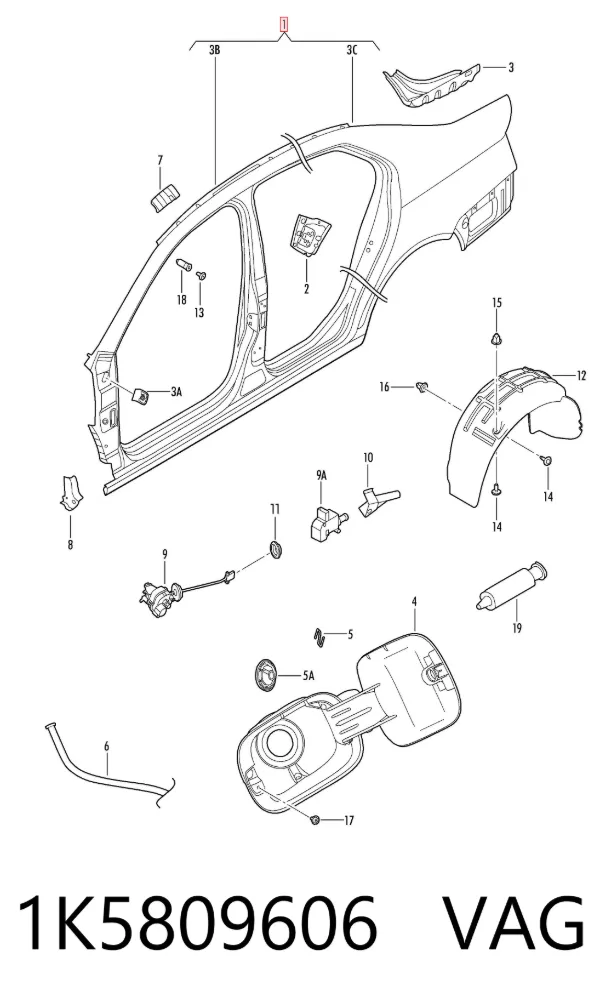  1K5809606 VAG