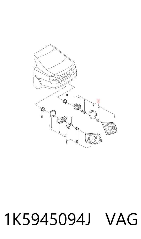 Задня права фара Volkswagen Jetta V
