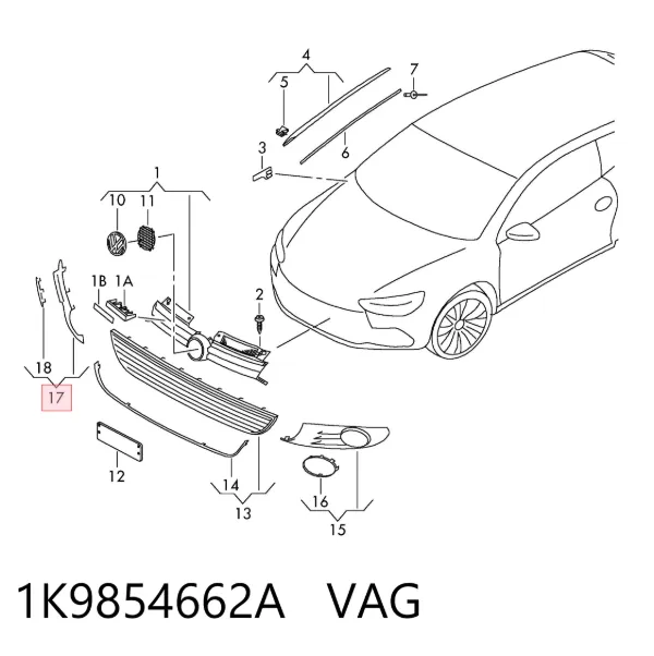  1K9854662A VAG