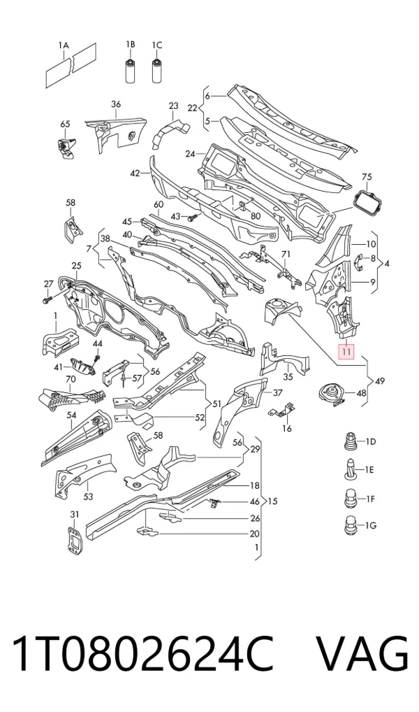  1T0802624C VAG